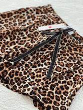 Load image into Gallery viewer, Sandy Sky Collection | Summer Shorts | Leopard with Black Ribbon
