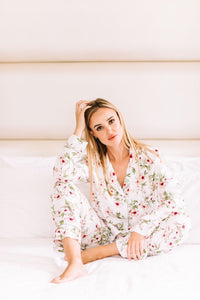 Kiss Me Goodnight Collection | Classic PJ | Ivory Floral