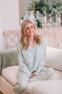 The Winter Garden Collection | Long Sleeve PJ | Little Green Floral